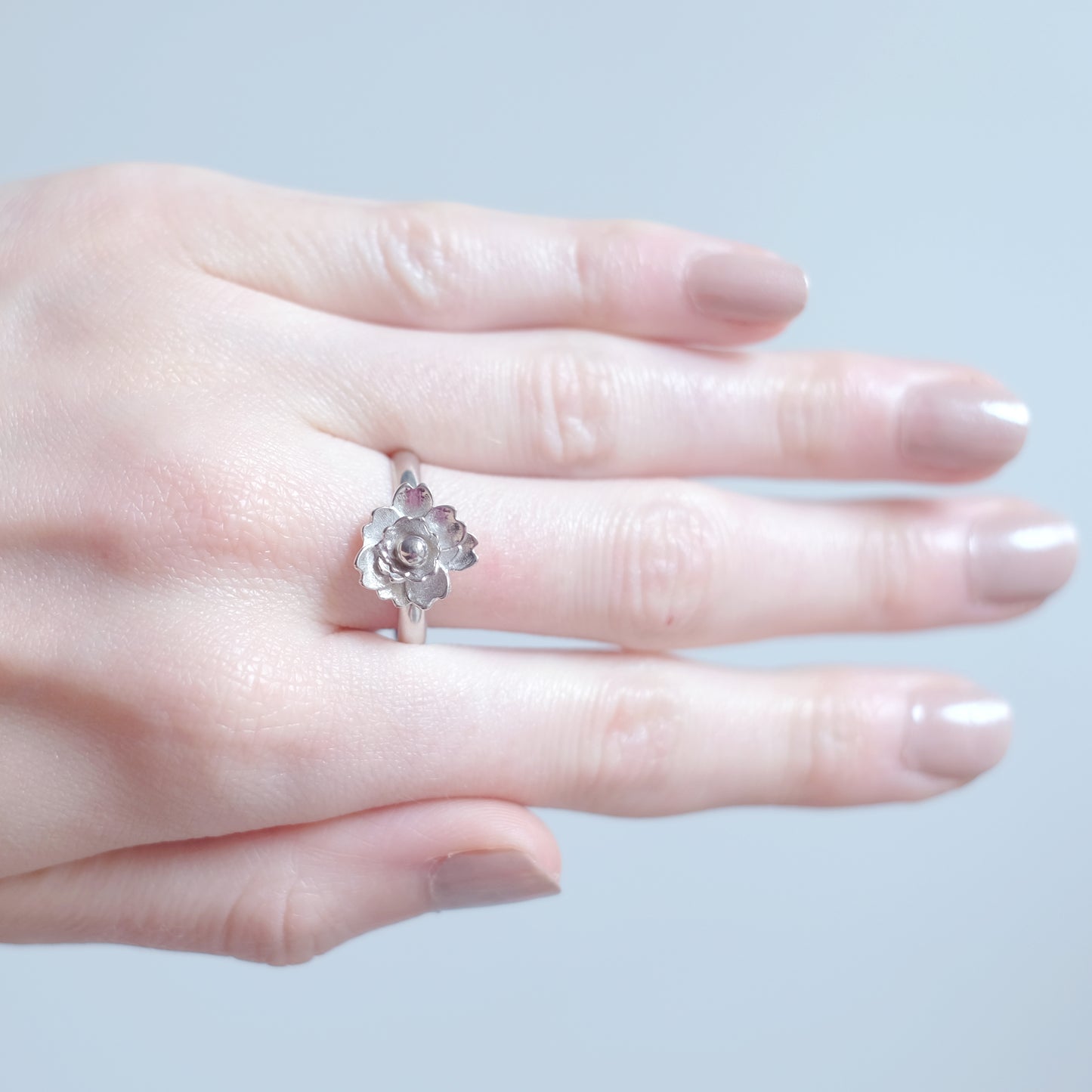 Plum Blossom – Sterling Silver Ring