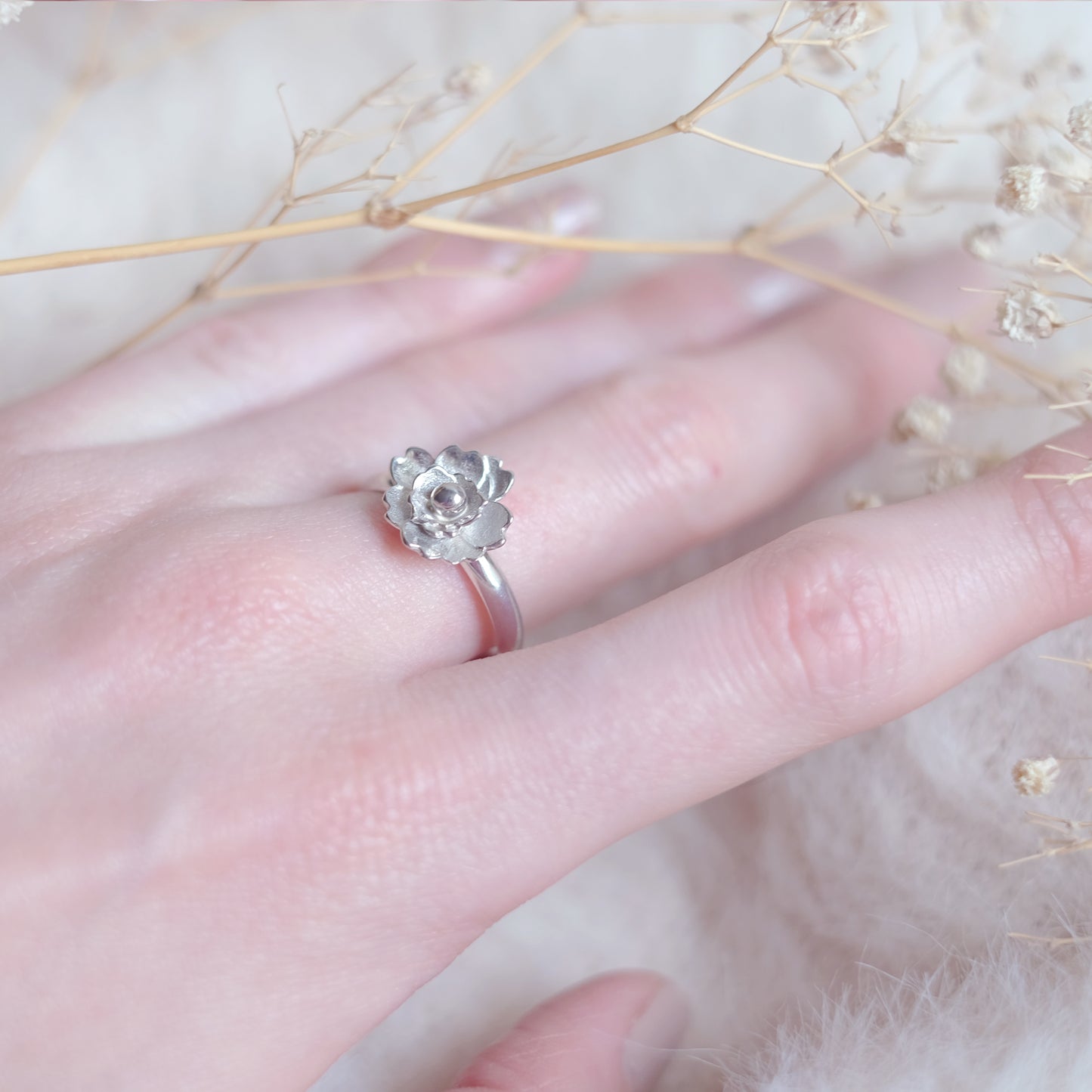 Plum Blossom – Sterling Silver Ring