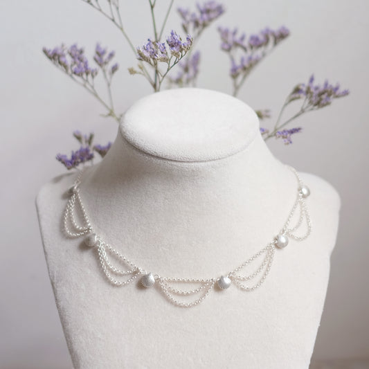 Shoreline Treasures – Sterling Silver Necklace