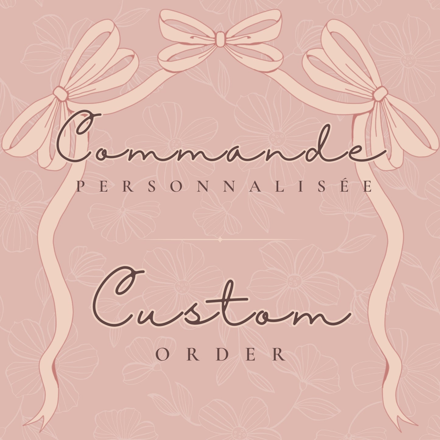 Commande personnalisée pour Caroline ❤