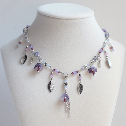 Jardin Violet – Stainless Steel Necklace