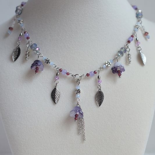 Jardin Violet – Stainless Steel Necklace