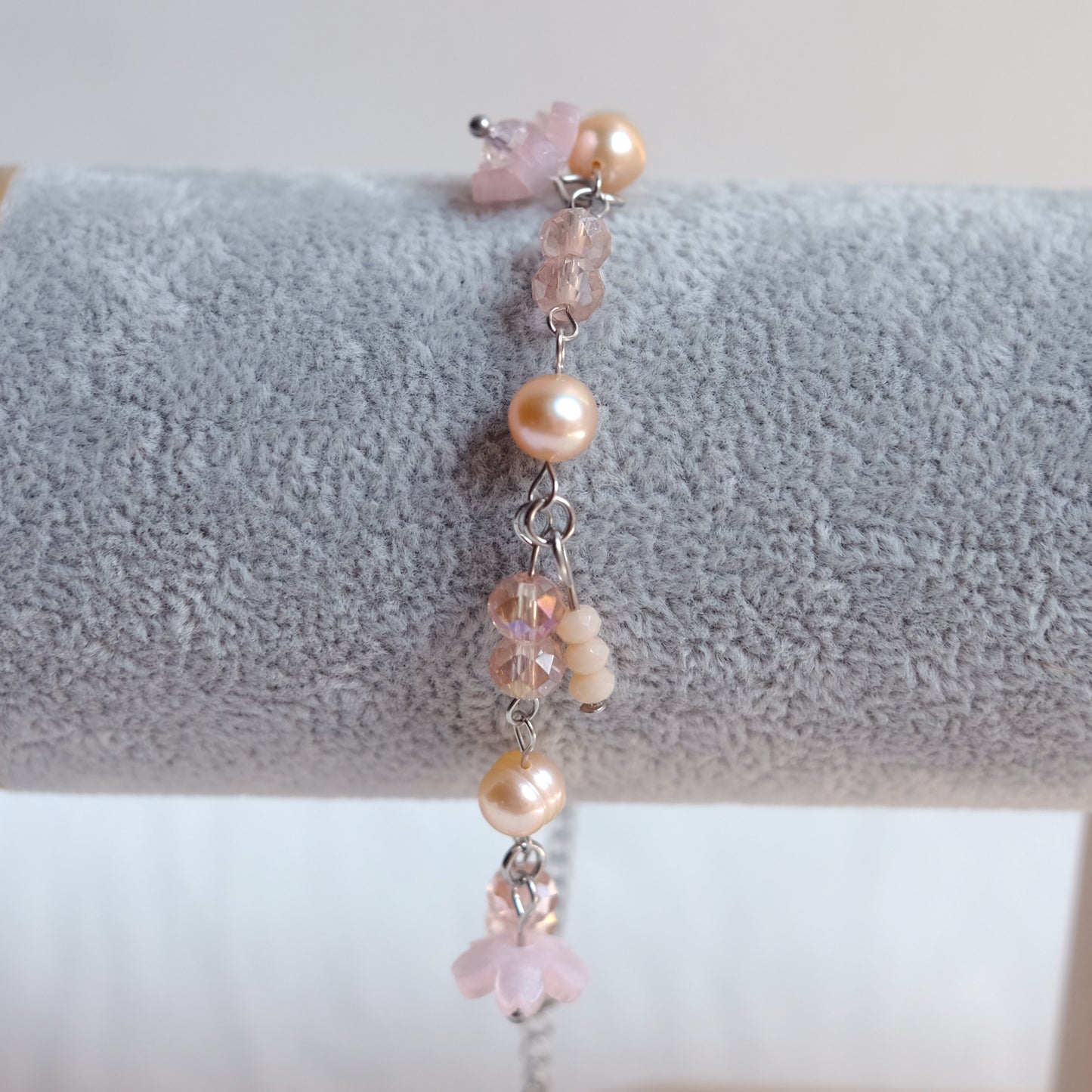 Cherry Blossom Stainless Steel Bracelet