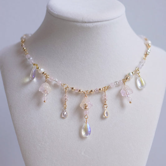 Mimosa Rose – Gold Stainless Steel Necklace