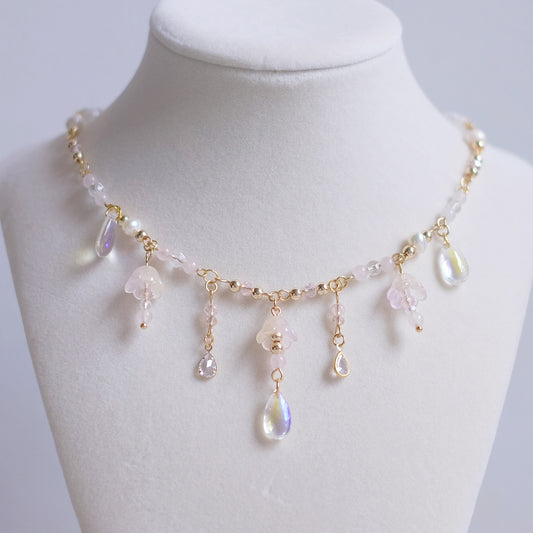 Mimosa Rose – Gold Stainless Steel Necklace