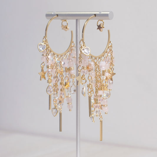 Celestial Bohemian Earrings – Large in Gold Stainless Steel