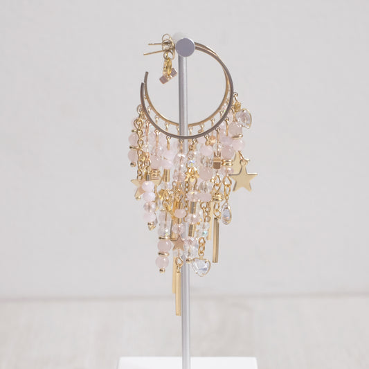 Celestial Bohemian Earrings – Large in Gold Stainless Steel