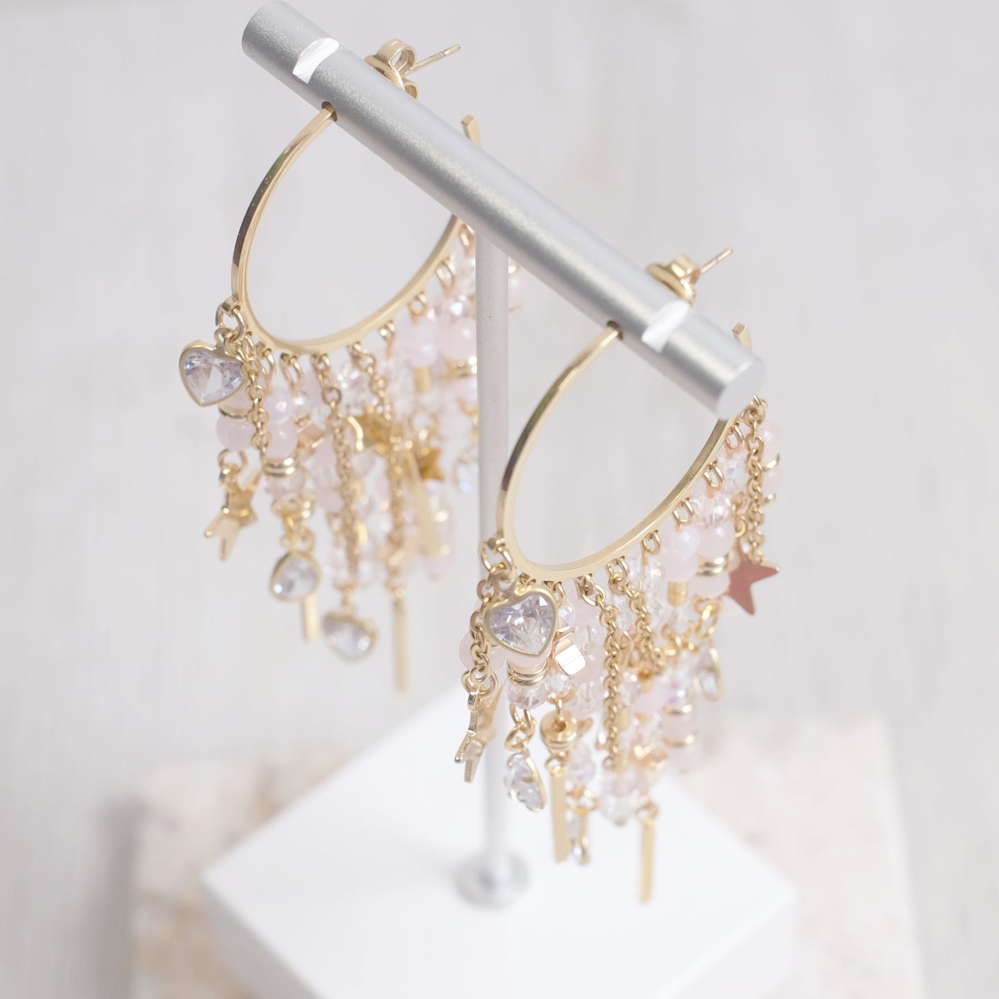 Celestial Bohemian Earrings – Large in Gold Stainless Steel