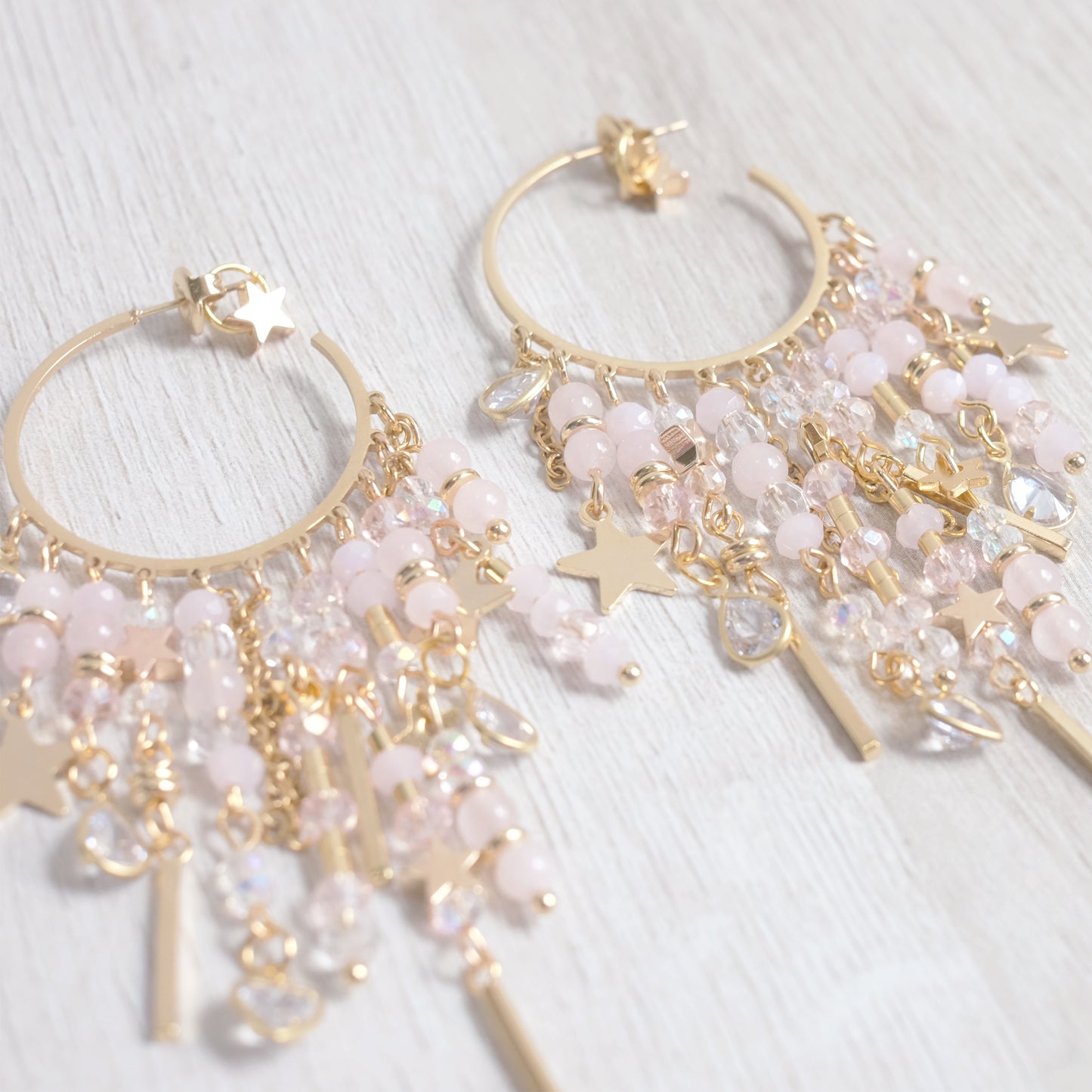 Celestial Bohemian Earrings – Large in Gold Stainless Steel