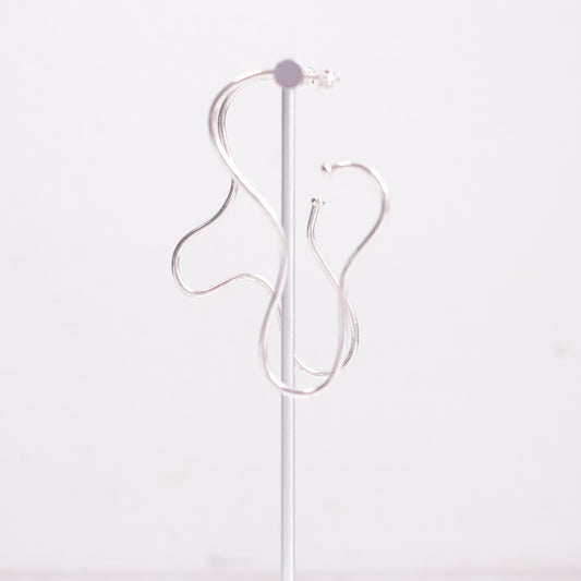 Chemins Earrings – Sterling Silver, Version 1