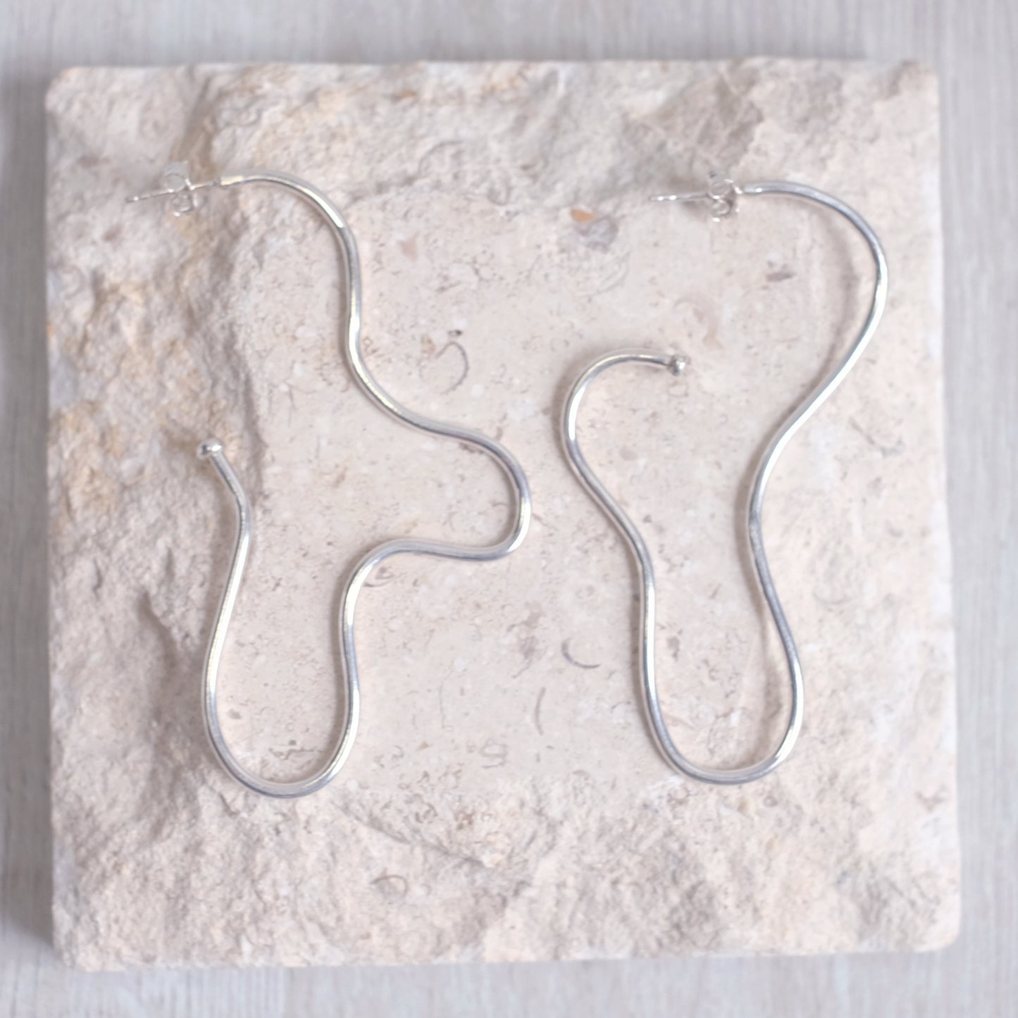 Chemins Earrings – Sterling Silver, Version 1