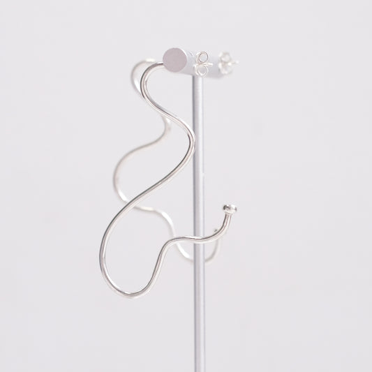 Chemins Earrings – Sterling Silver, Version 2