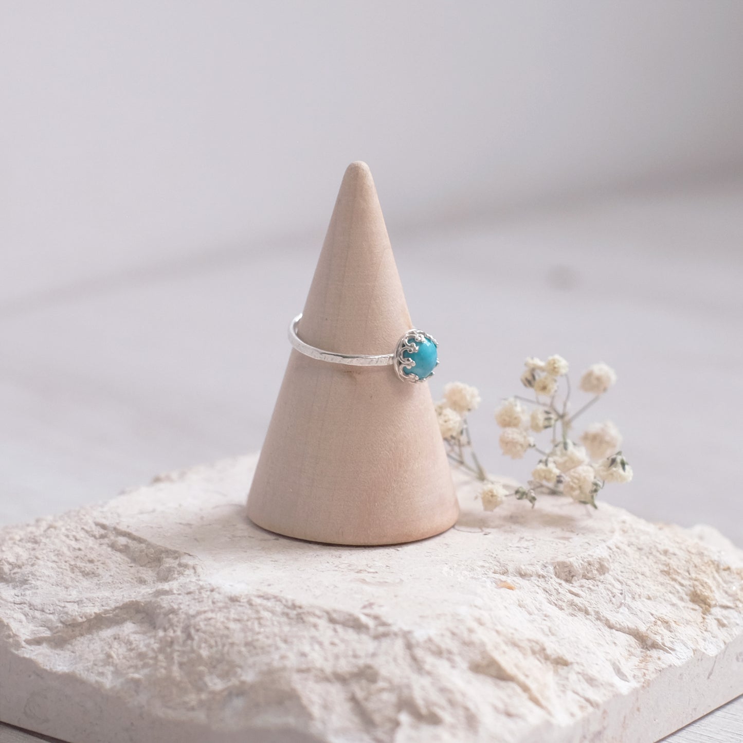 Planets – Sterling Silver Ring with Turquoise
