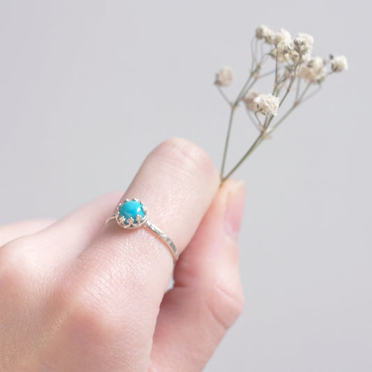 Planets – Sterling Silver Ring with Turquoise