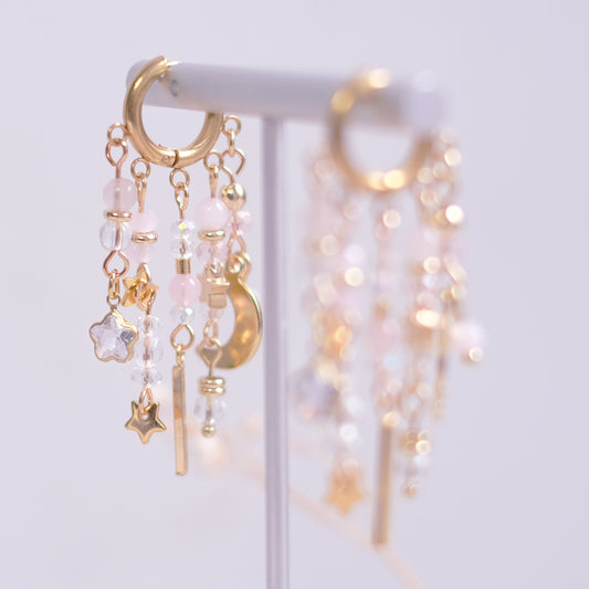 Celestial Bohemian Earrings – Medium in Gold Stainless Steel