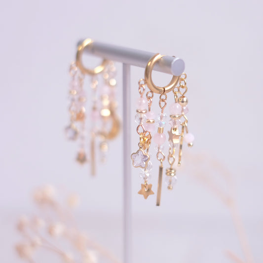 Celestial Bohemian Earrings – Medium in Gold Stainless Steel