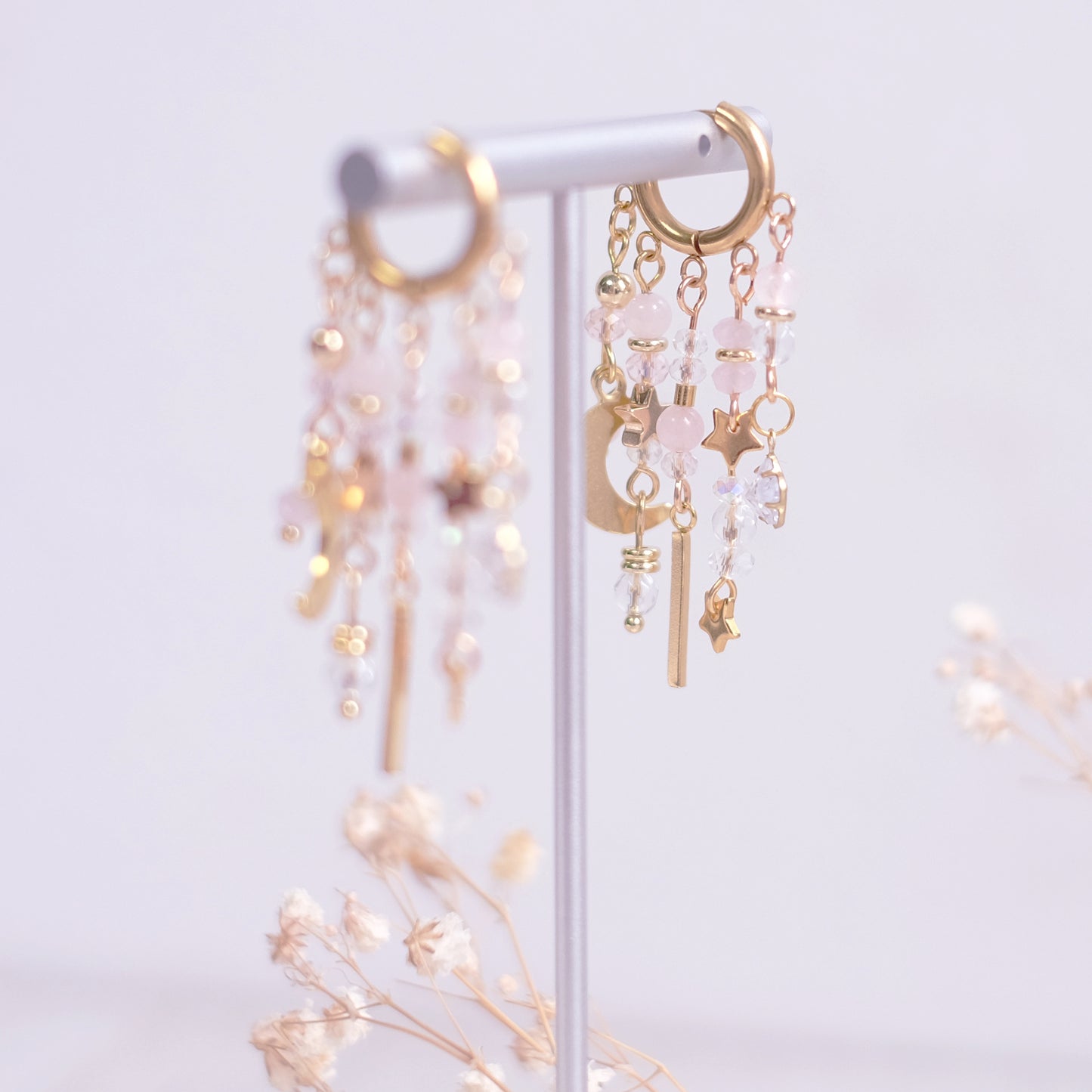Celestial Bohemian Earrings – Medium in Gold Stainless Steel