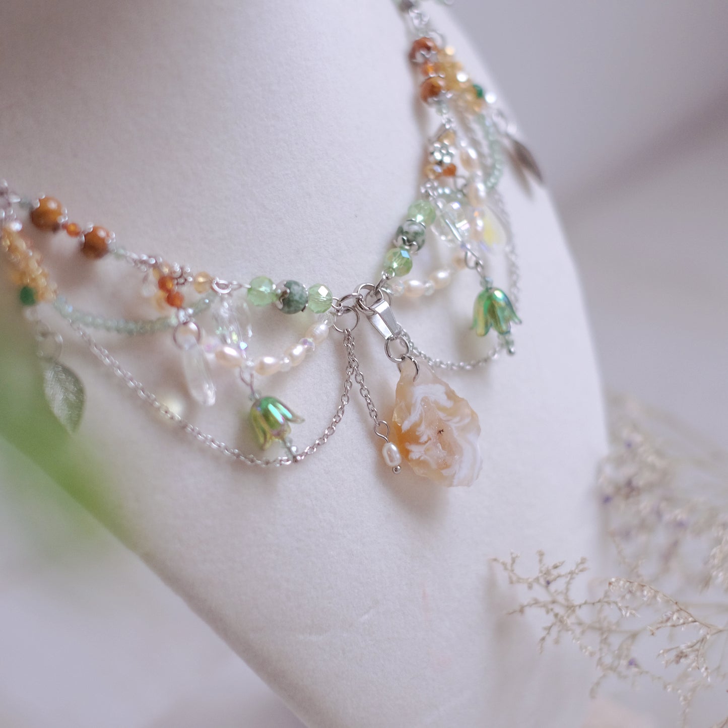 Forest Fairy Necklace Set – Stainless Steel