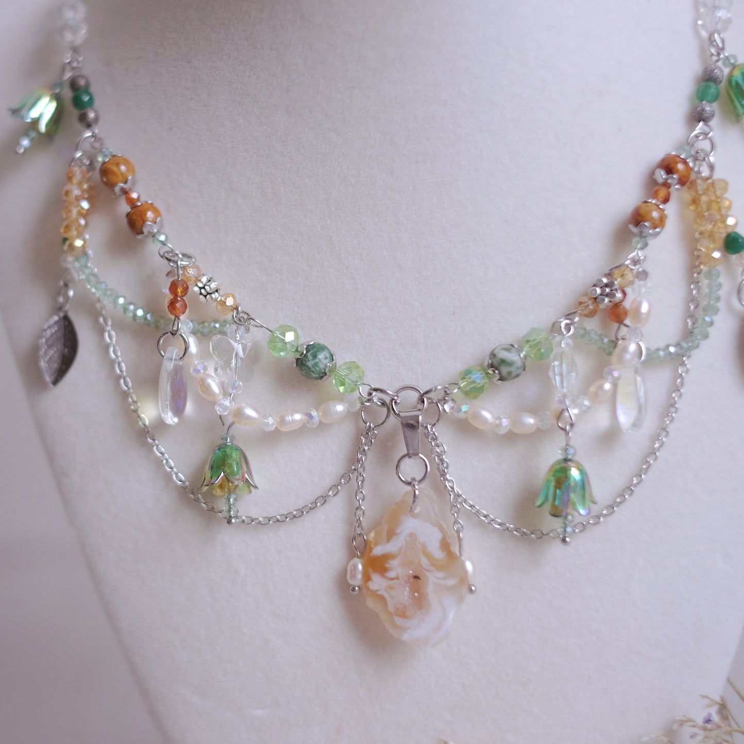 Forest Fairy Necklace Set – Stainless Steel