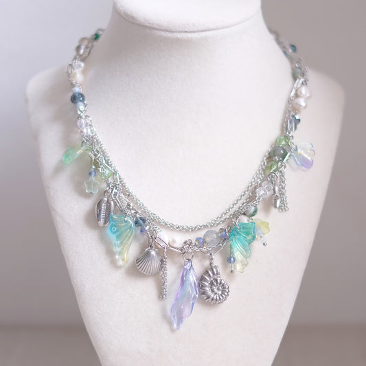 Mermaid Treasure Necklace Set – Stainless Steel