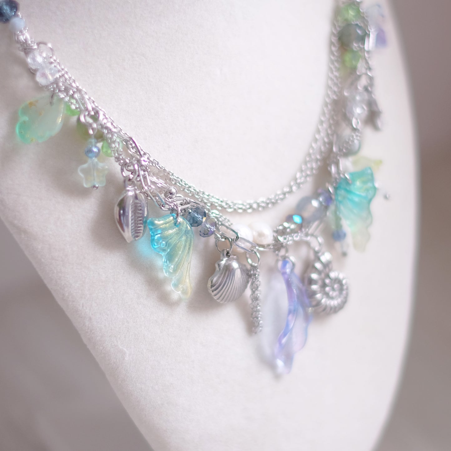 Mermaid Treasure Necklace Set – Stainless Steel