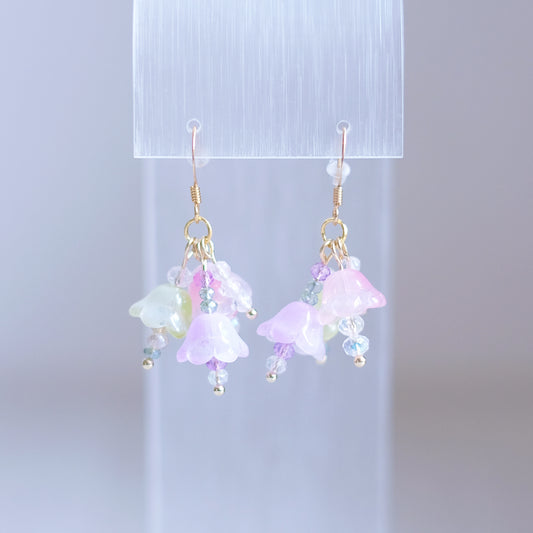 Little Flower Bouquet Earrings – Gold Stainless Steel
