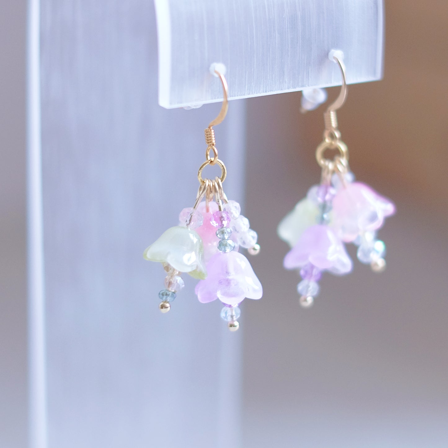 Little Flower Bouquet Earrings – Gold Stainless Steel