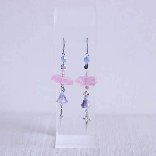 Ahri K/DA Inspired Earrings – Stainless Steel & Quartz