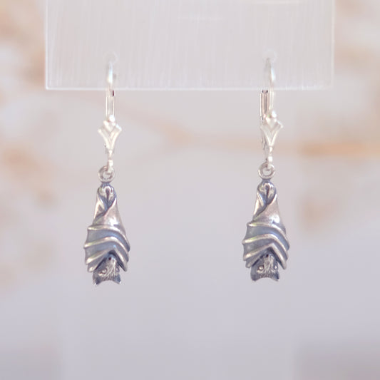 Familiars Collection – Bat Earrings Sterling Silver