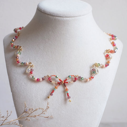 Red Lace Necklace