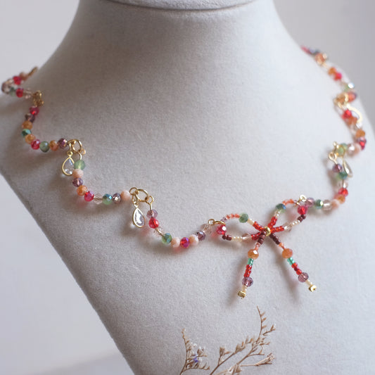 Red Lace Necklace