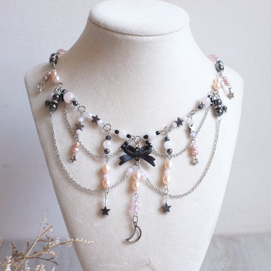 Coquette Statement Necklace – Stainless Steel