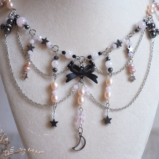 Coquette Statement Necklace – Stainless Steel