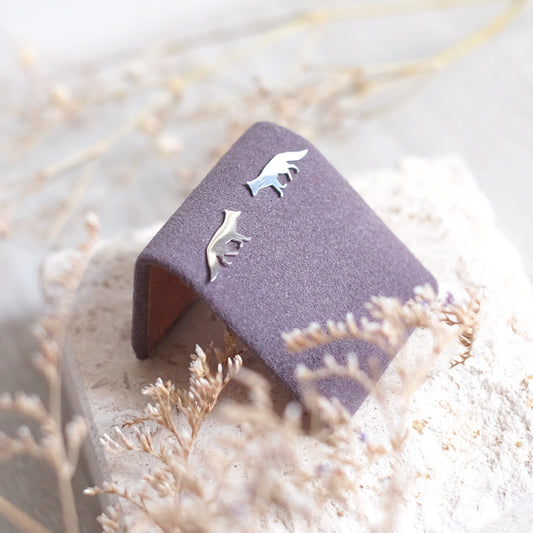 Tiny Fox Studs – Sterling Silver