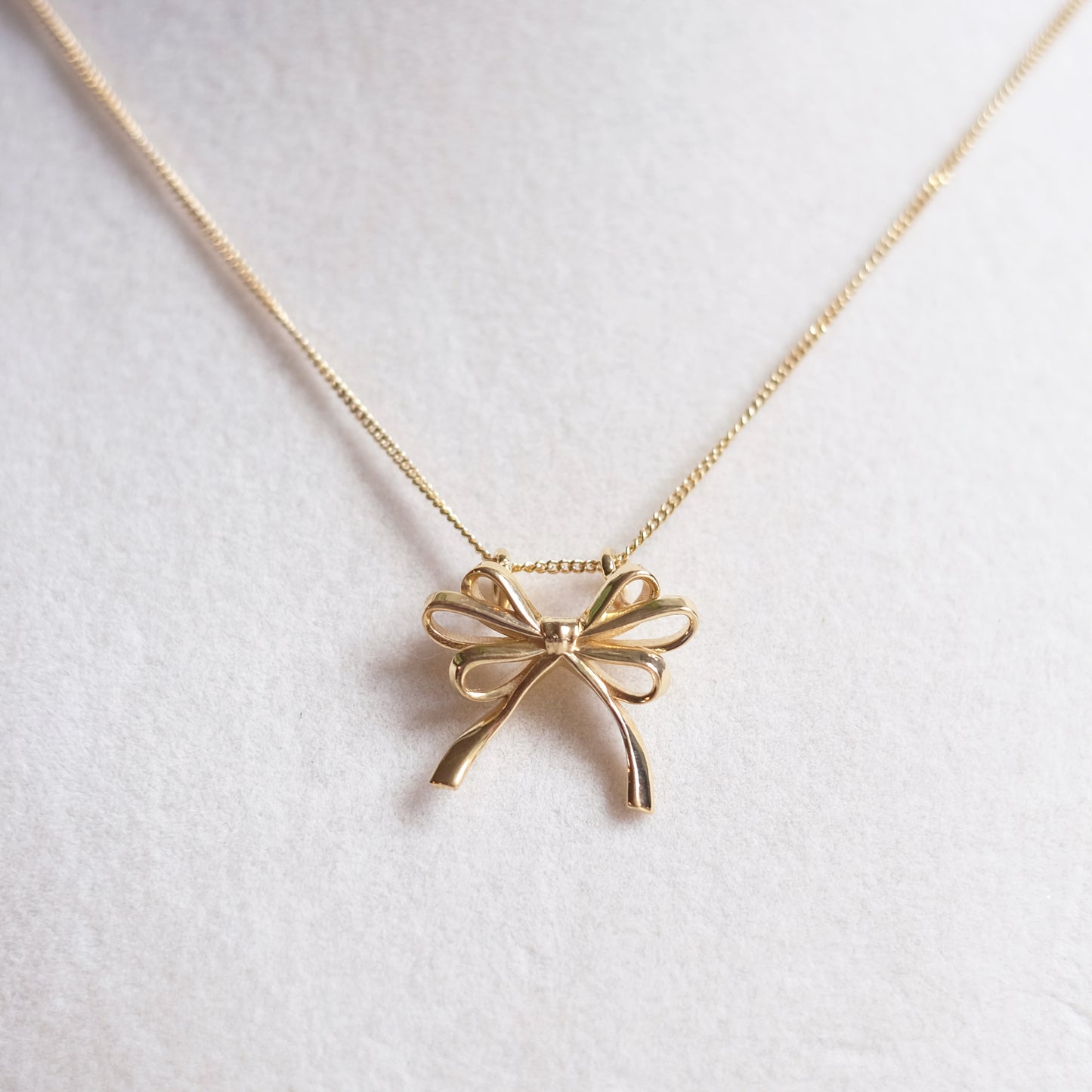 Collier petite boucle en or vermeil