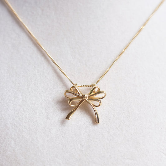 Collier petite boucle en or vermeil