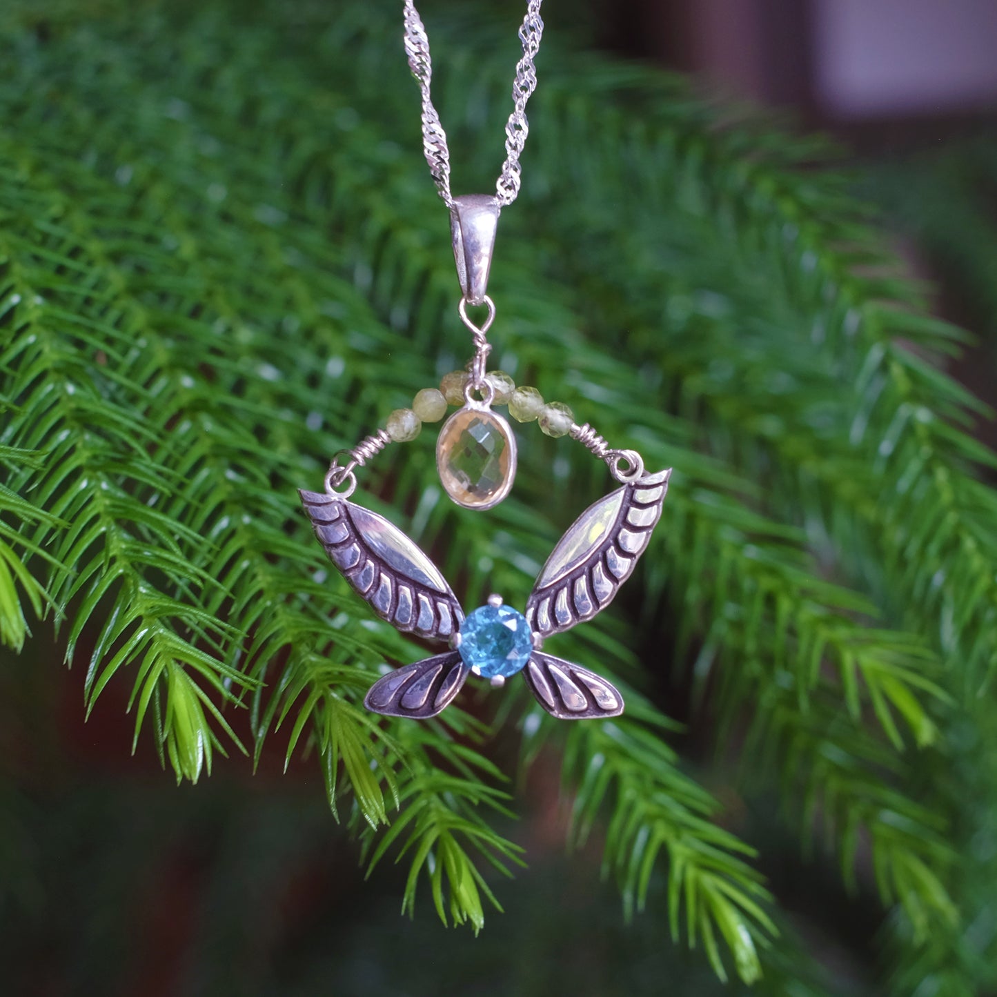 Collier "Hylian" avec Citrine