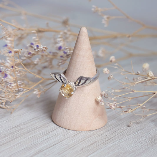 “Golden Snitch” Ring with Citrine – Size 6.75