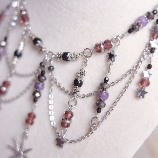 "Purple Night" Necklace Set