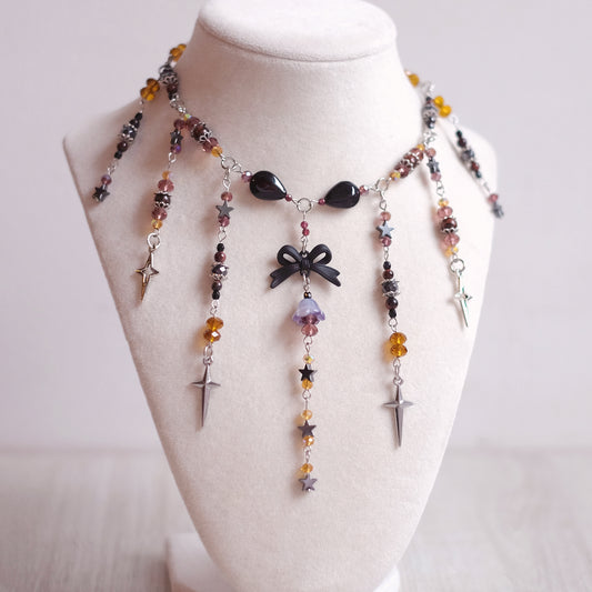 "Little Black Bow" Necklace Set
