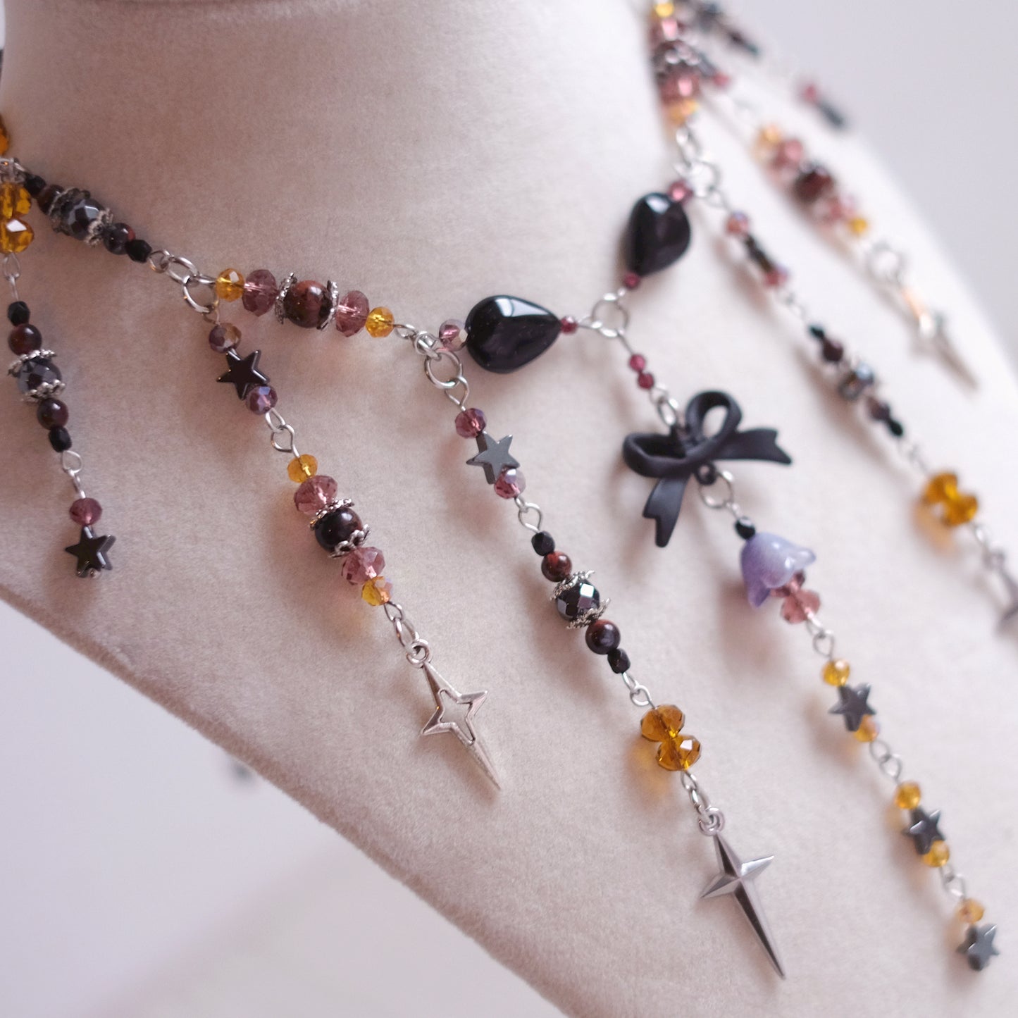 "Little Black Bow" Necklace Set
