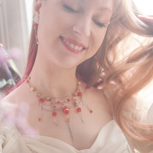 Lucky Cat Necklace – Red Edition