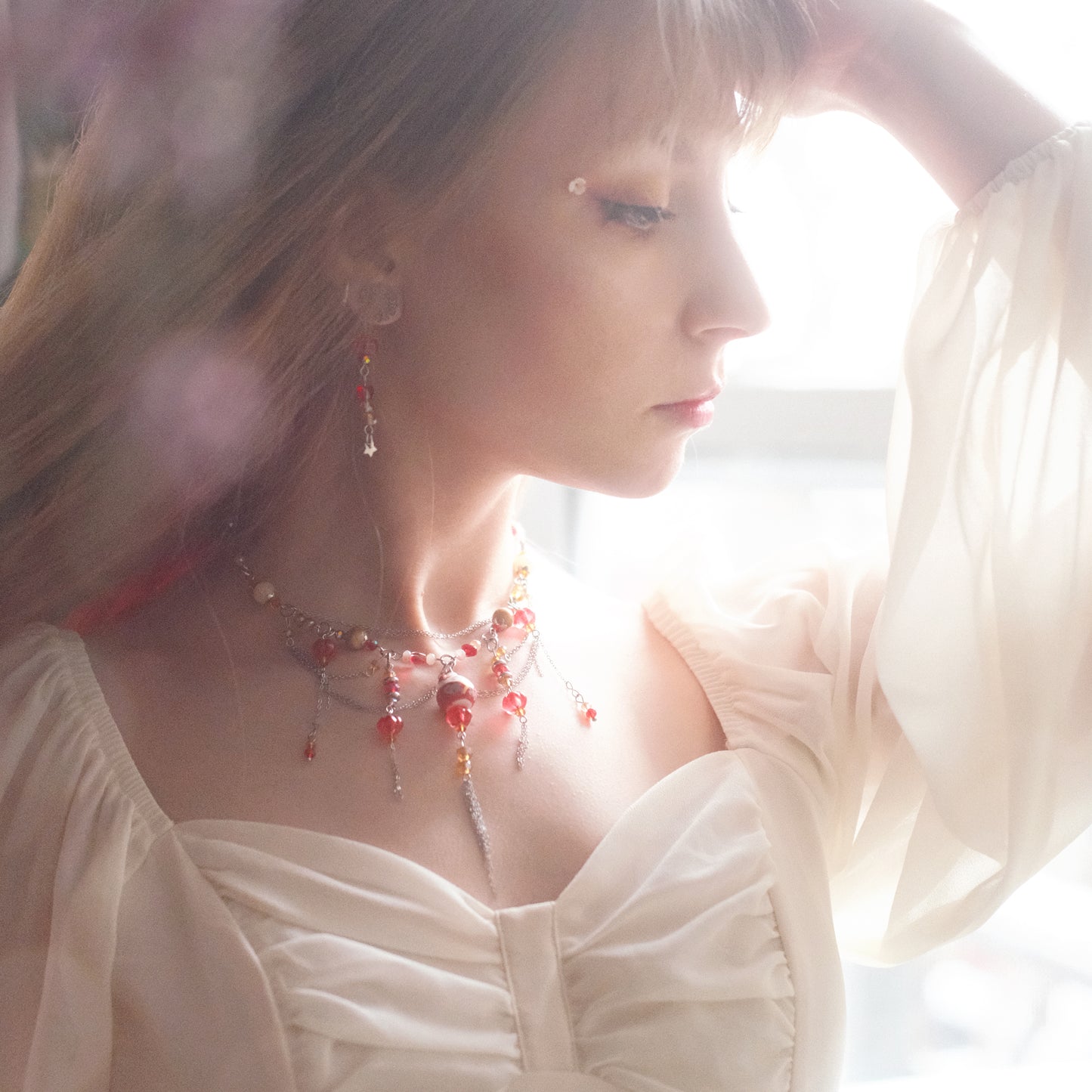 Lucky Cat Necklace – Red Edition
