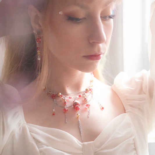 Lucky Cat Necklace – Red Edition