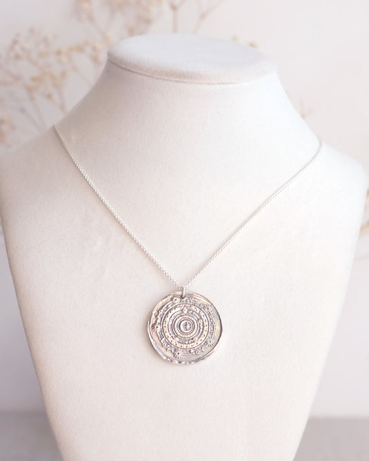 Collier Couronne de fleurs en argent sterling