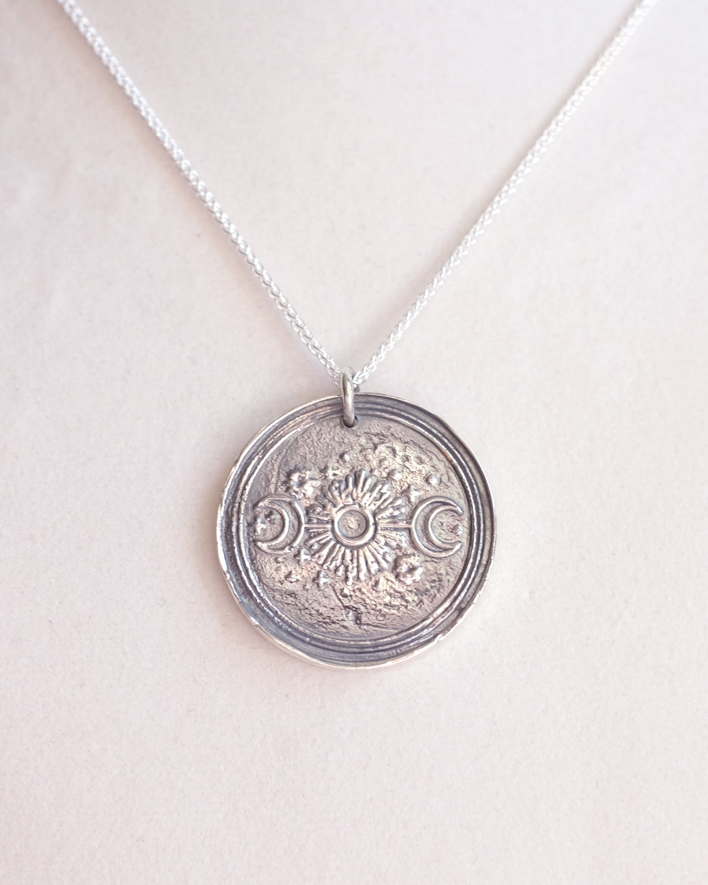 Stamped Medallion Collection – Sun & Moon Cycle