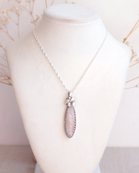 Collier Couronne de fleurs en argent sterling