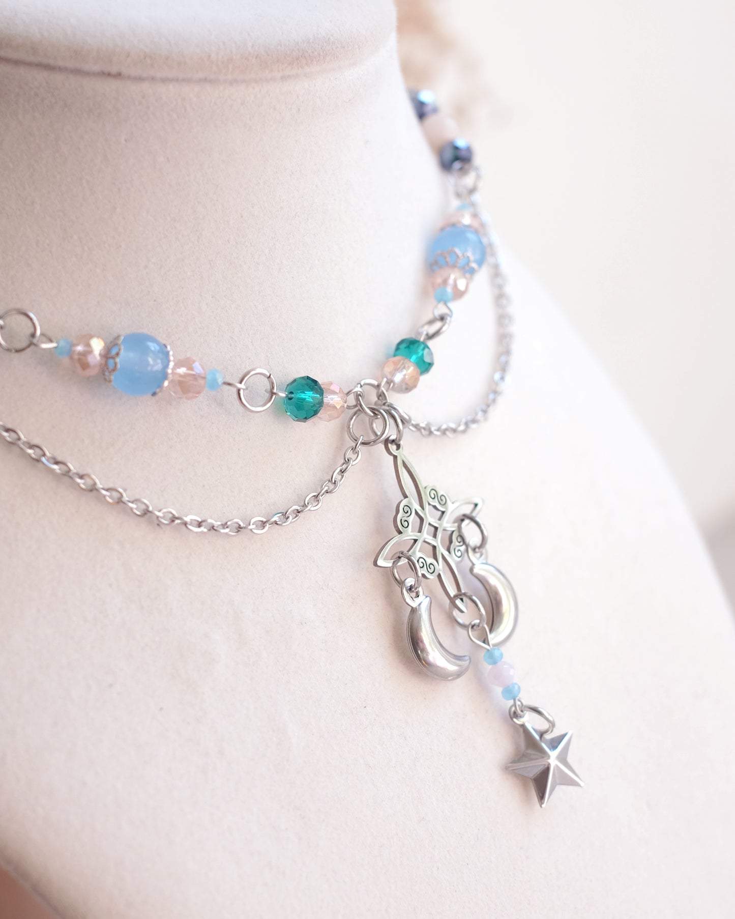 Celestial pendulum jewelry set – Stainless Steel
