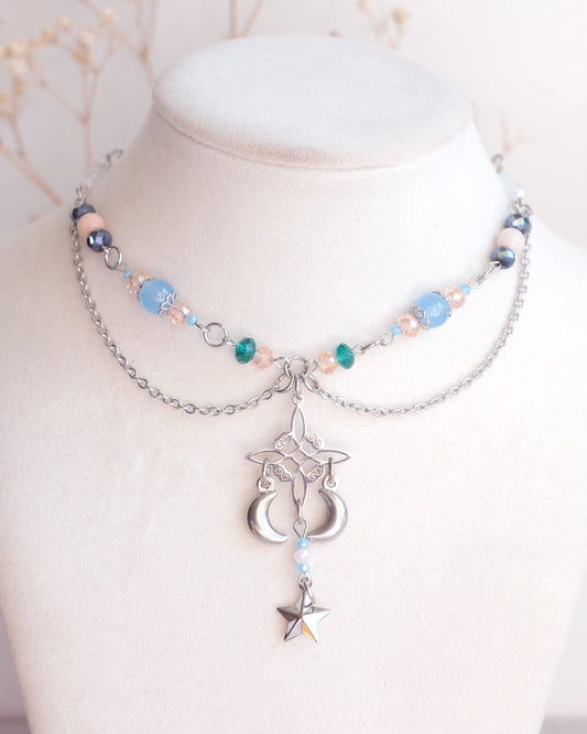 Celestial pendulum jewelry set – Stainless Steel