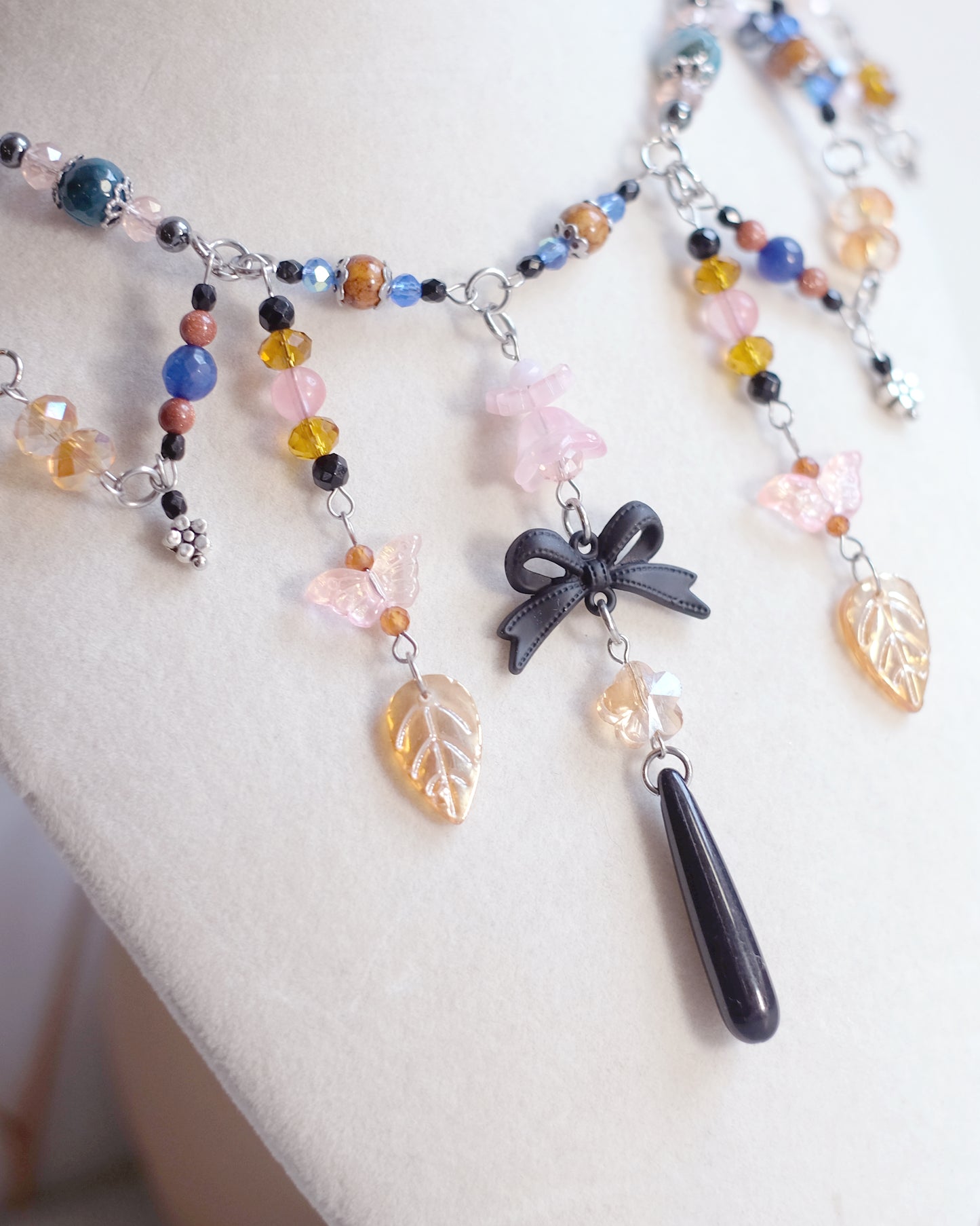 Amber garden jewelry set – Stainless Steel